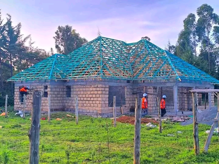 Site supervisor reviewing work on a construction project