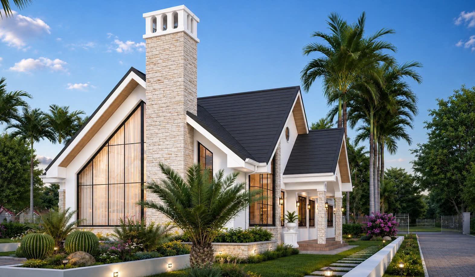 Architectural design concept for a contemporary residential house